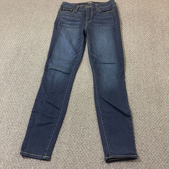 Paige Womens Jeans Size 26 Blue Hoxton Ankle Denim Flawed - Picture 1 of 16